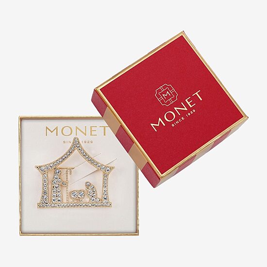 Monet Jewelry Glass Pin
