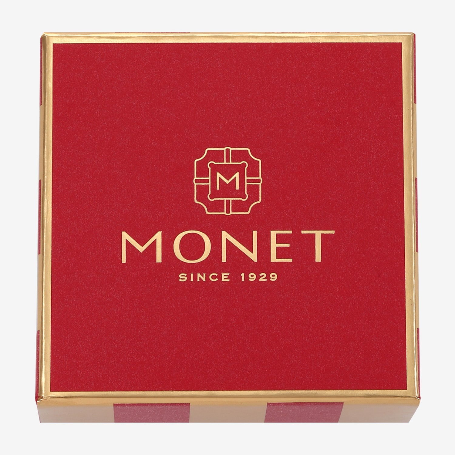 Monet Jewelry Red Glass Pin