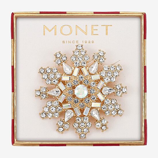 Monet Jewelry Glass Pin