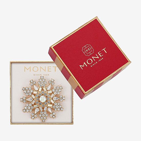 Monet Jewelry Glass Pin