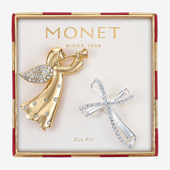 Monet Jewelry Glass Pin