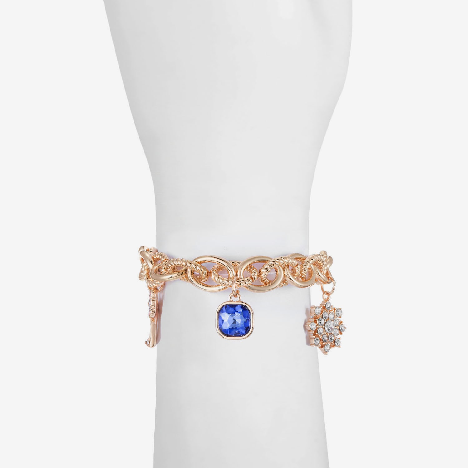 Monet Jewelry Womens Multi Color Glass Angel Stretch Bracelet