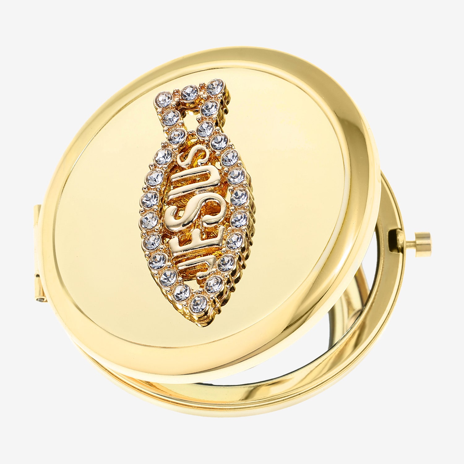 Monet Jewelry Gold Tone Compact Mirror