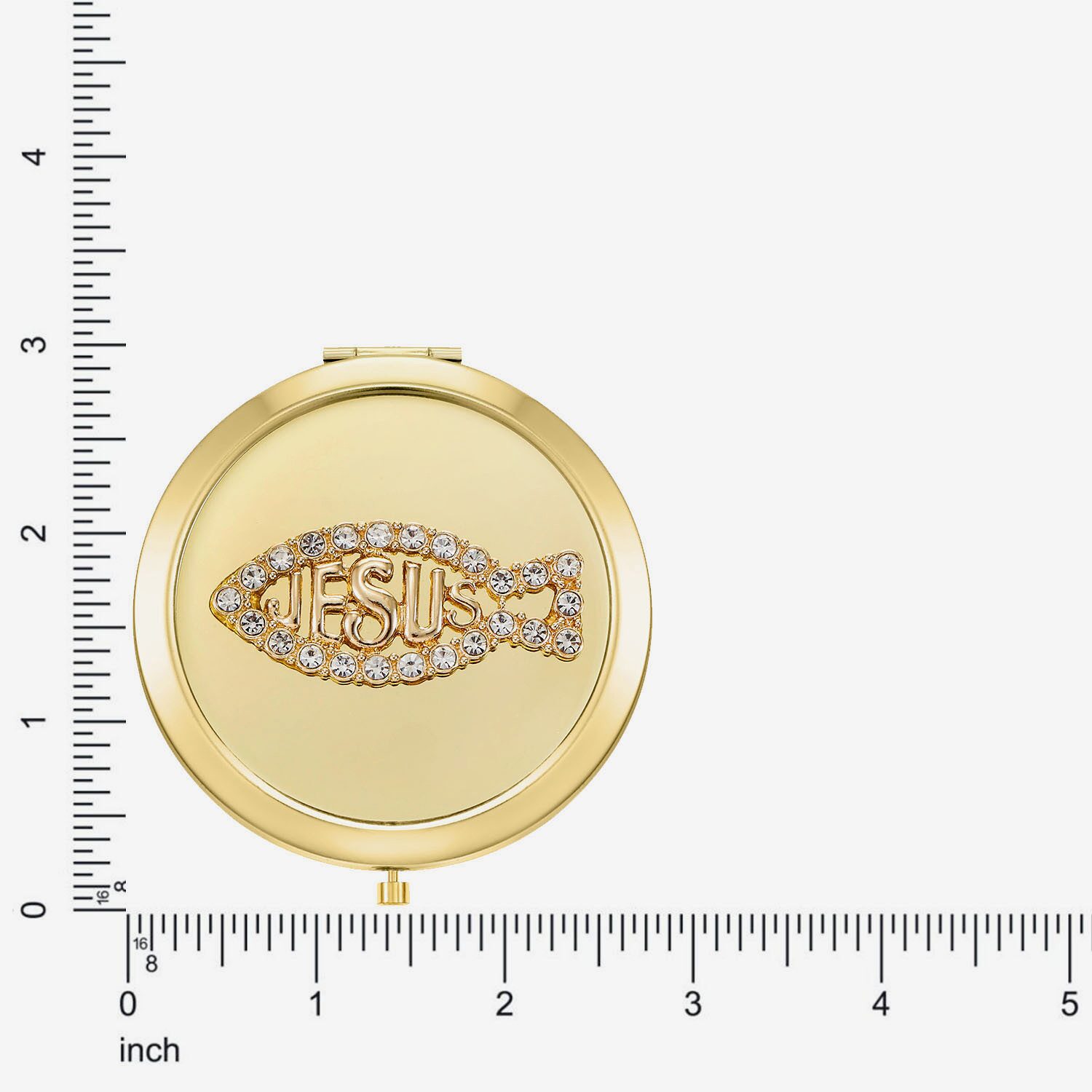 Monet Jewelry Gold Tone Compact Mirror