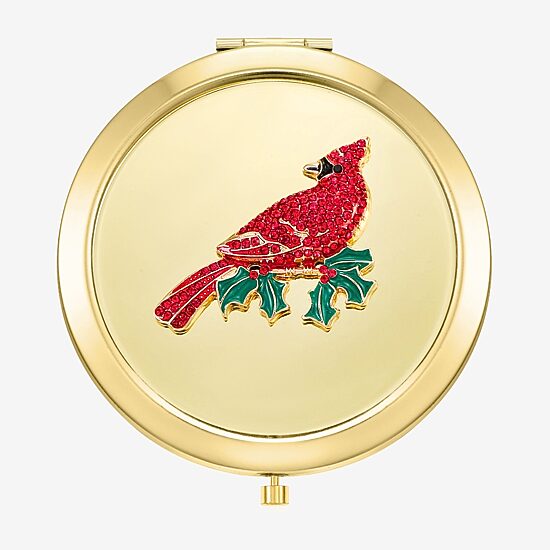 Monet Jewelry Gold Tone Compact Mirror