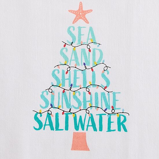 Homewear Send Sand Sheels 2-pk. Kitchen Towel Set