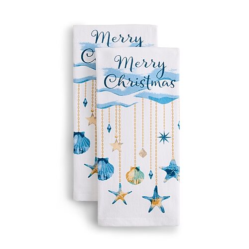 Homewear Merry Christmas 2-pk. Kitchen Towel Set In Multiple Colors
