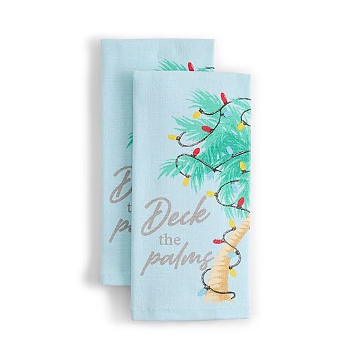 Homewear Deck The Halls 2-pk. Kitchen Towel Set In Multiple Colors