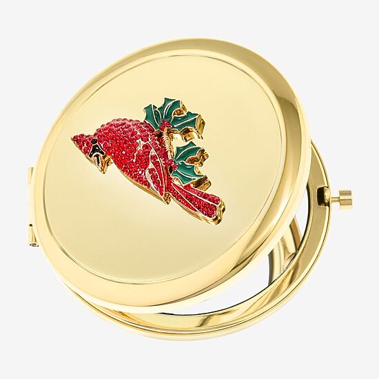 Monet Jewelry Gold Tone Compact Mirror