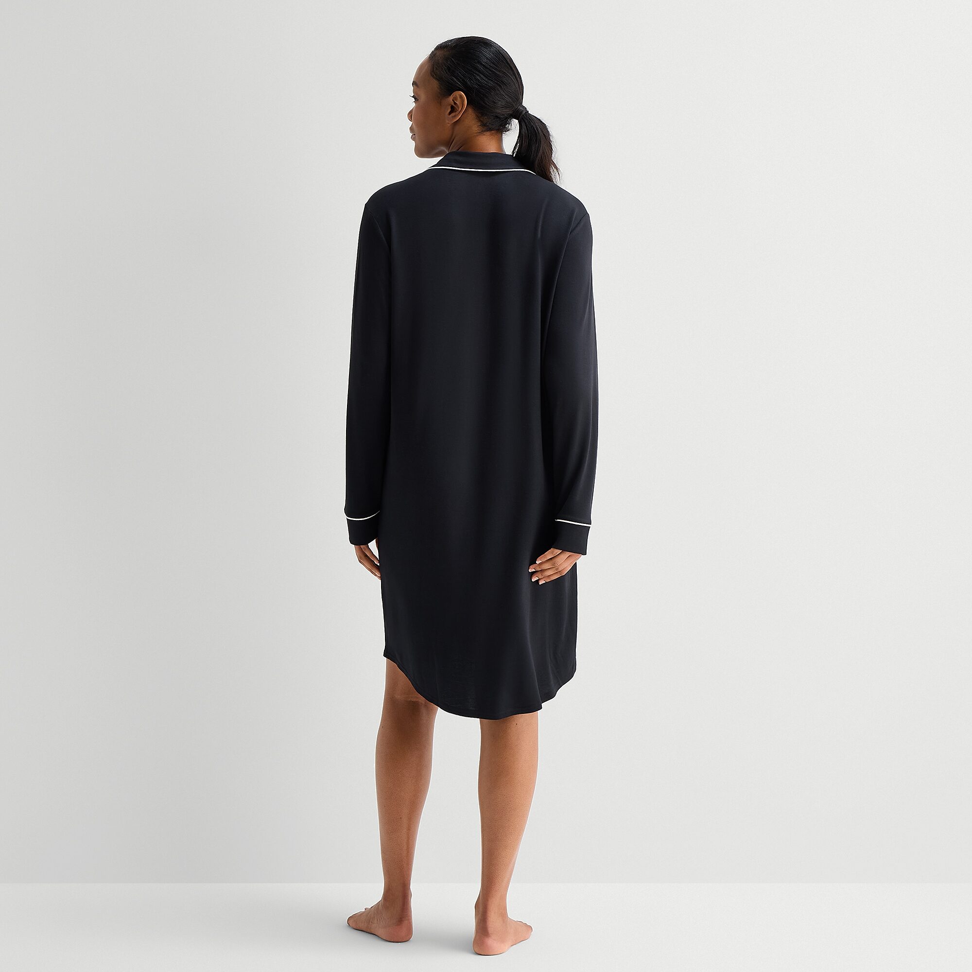 Liz Claiborne Cool and Calm Womens Long Sleeve Nightshirt