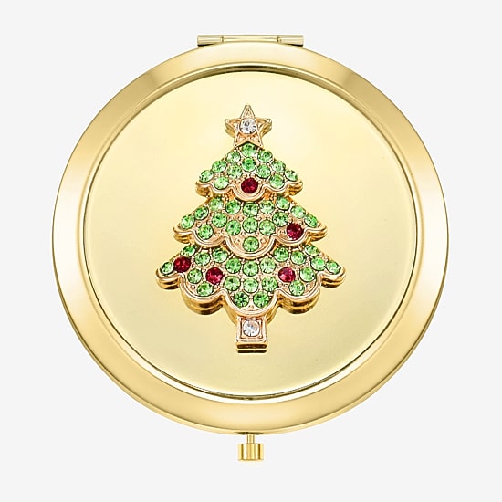 Monet Jewelry Gold Tone Compact Mirror
