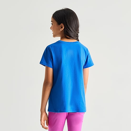 Xersion Little & Big Kid Girls Crew Neck Short Sleeve Regular Fit Graphic T-Shirt