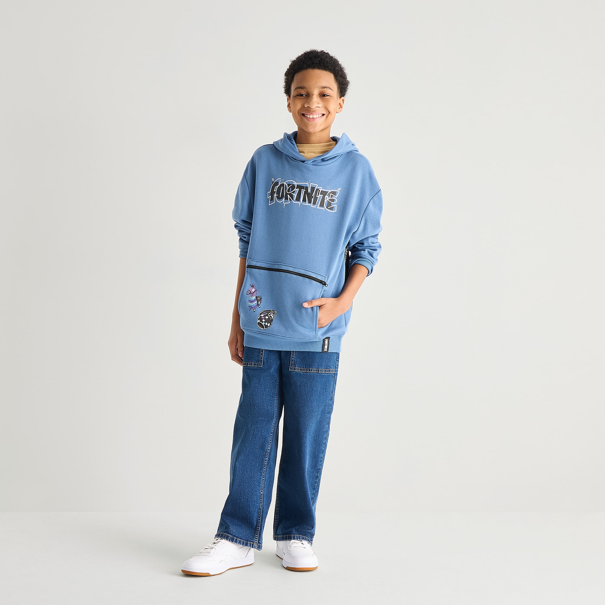 Little & Big Kid Boys Long Sleeve Fortnite Fleece Hoodie