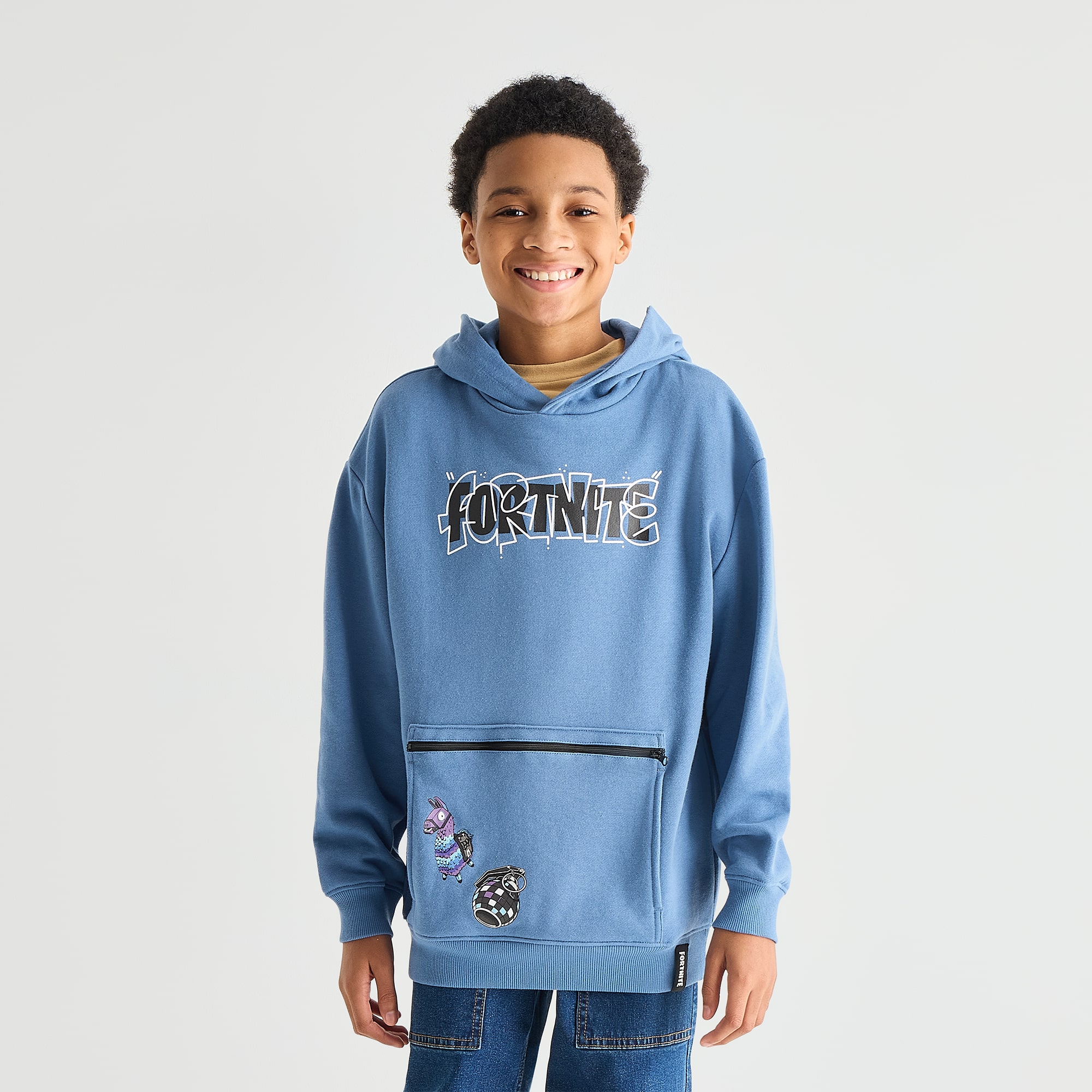 Little & Big Kid Boys Long Sleeve Fortnite Fleece Hoodie