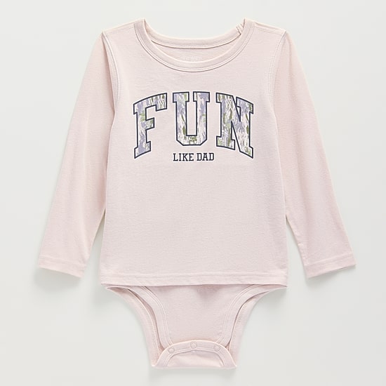 Okie Dokie Toddler Boys Hidden Access Opening Sensory Friendly Adaptive Crew Neck Long Sleeve Bodysuit