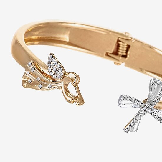 Monet Jewelry Womens Glass Angel Bangle Bracelet