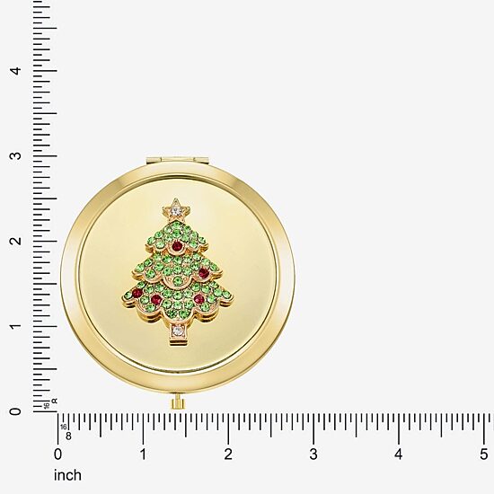 Monet Jewelry Gold Tone Compact Mirror