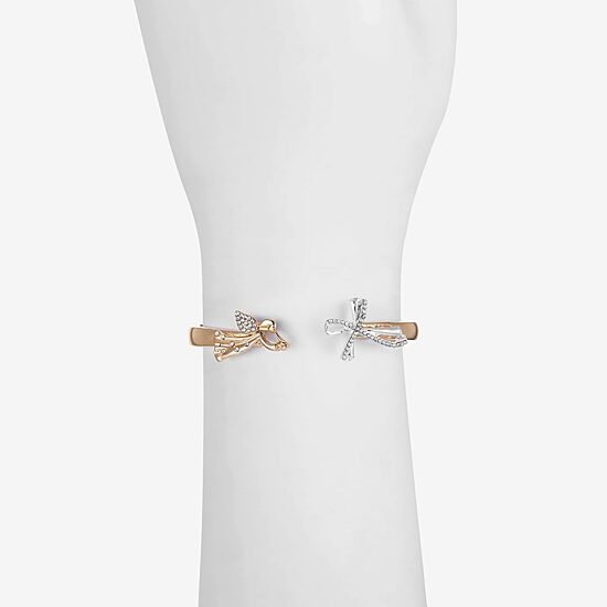 Monet Jewelry Womens Glass Angel Bangle Bracelet