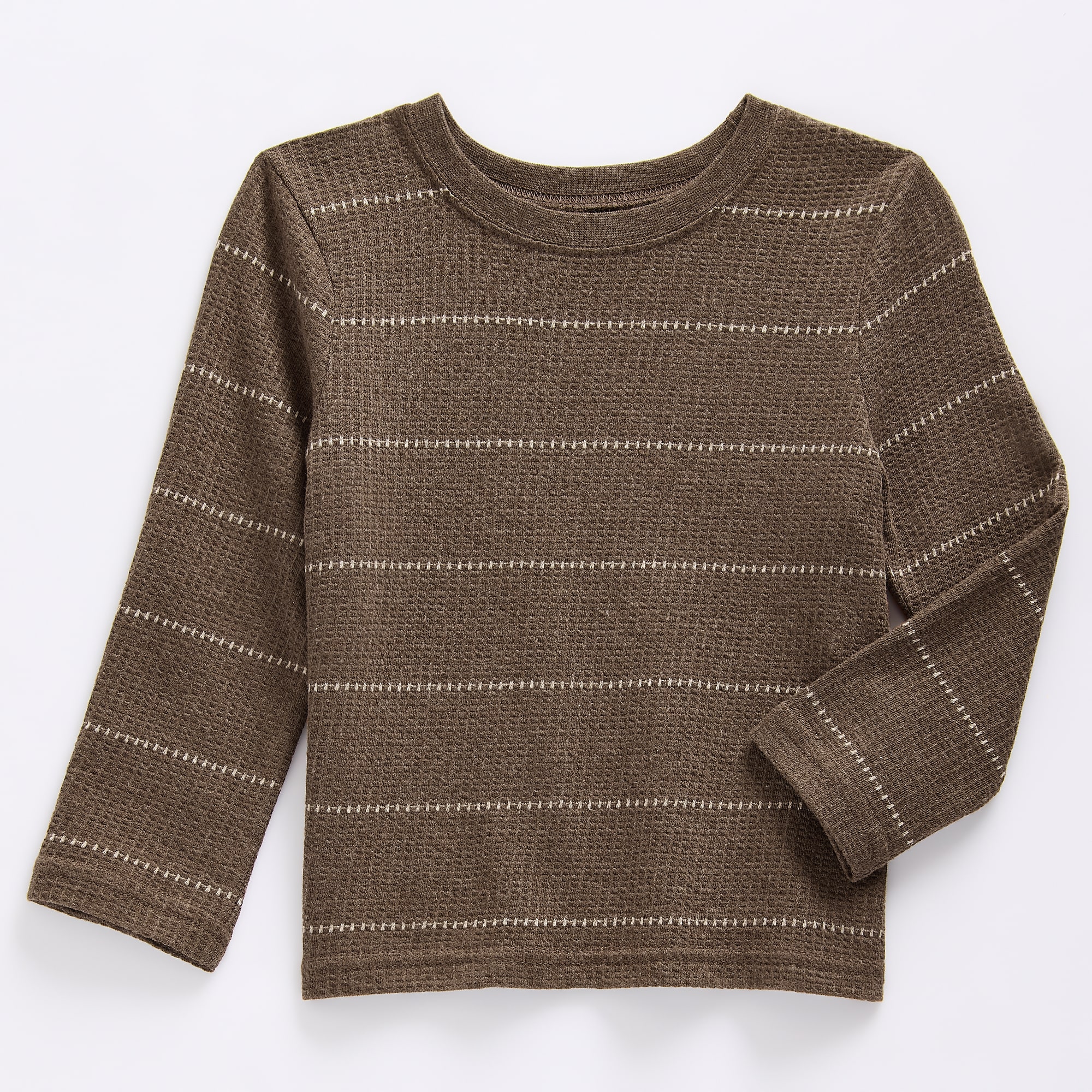 Okie Dokie Toddler & Little Boys Crew Neck Long Sleeve T-Shirt