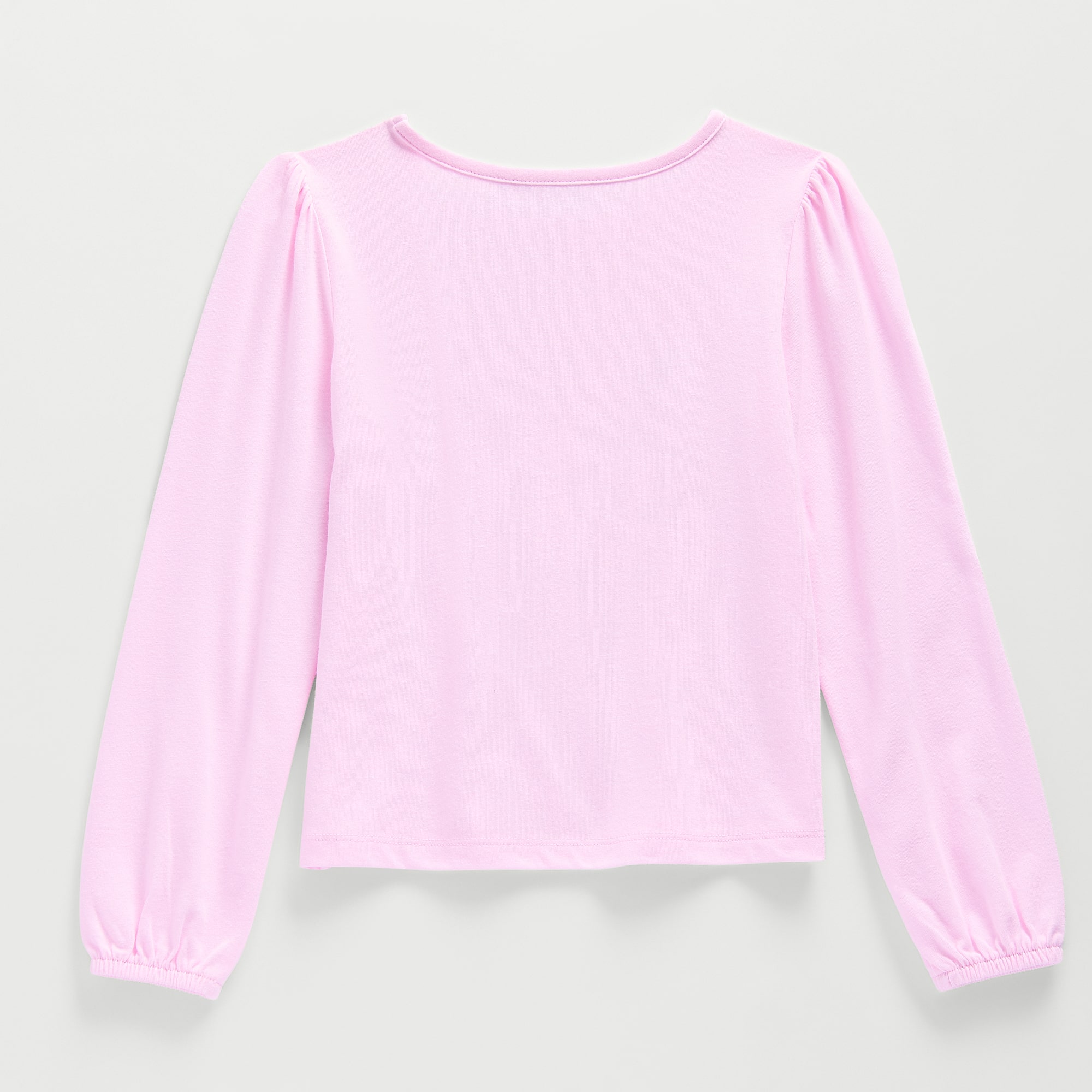 Thereabouts Little & Big Kid Girls Round Neck Long Sleeve Regular Fit Graphic T-Shirt