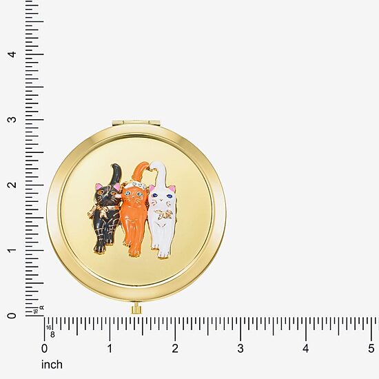 Monet Jewelry Gold Tone Compact Mirror