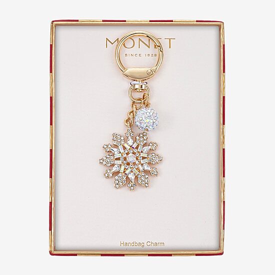 Monet Jewelry Snowflake Bag Charm