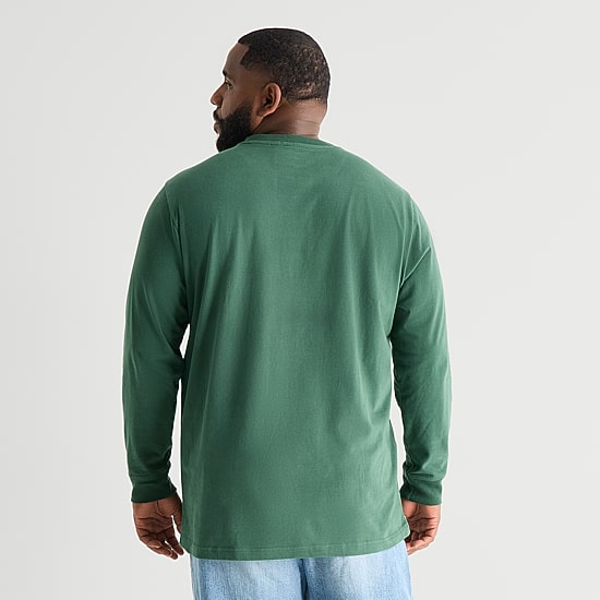 St. John's Bay Mens Crew Neck Long Sleeve Big and Tall T-Shirt