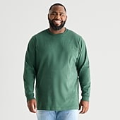 St. John's Bay Mens Crew Neck Long Sleeve Big and Tall T-Shirt