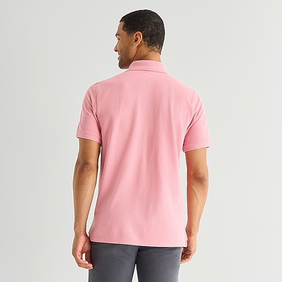 St. John's Bay Premium Stretch Mens Classic Fit Short Sleeve Polo Shirt
