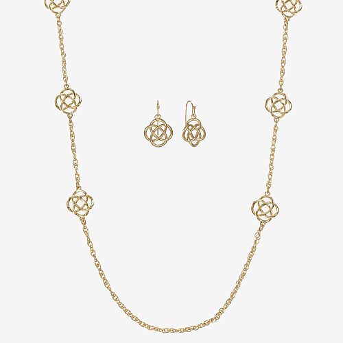 Liz Claiborne Womens 3-pc. Jewelry Set In Yellow