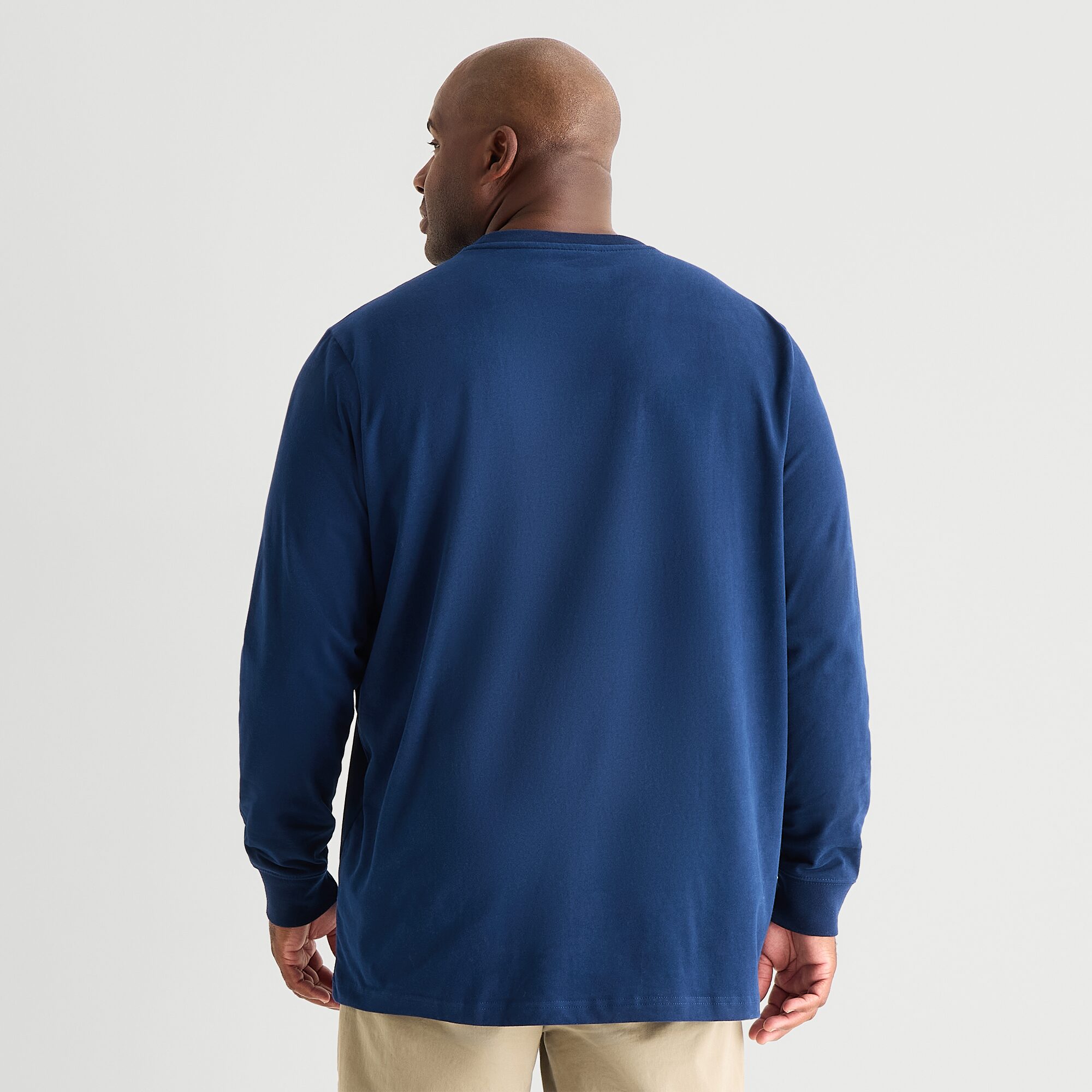 St. John's Bay Mens Crew Neck Long Sleeve Big and Tall T-Shirt