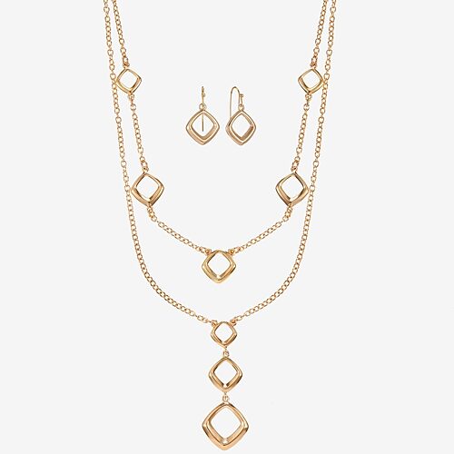 Liz Claiborne Womens 3-pc. Jewelry Set In Yellow