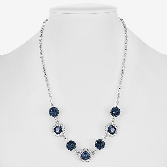 Monet Jewelry Womens Blue 17 Inch Collar Necklace