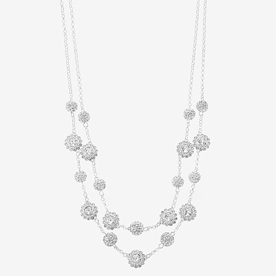 Monet Jewelry Womens Glass 18 Inch Strand Necklace