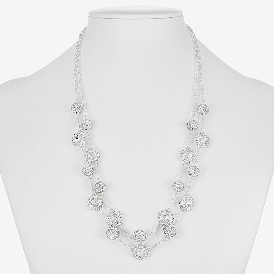 Monet Jewelry Womens Glass 18 Inch Strand Necklace