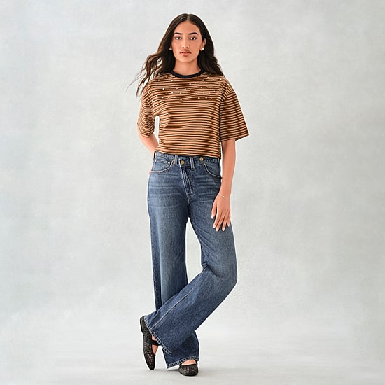 A.N.A Womens High Rise Relaxed Fit Jean