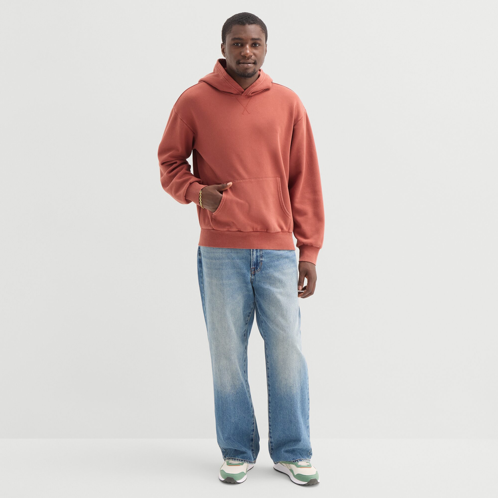 Arizona Mens Long Sleeve Fleece Hoodie