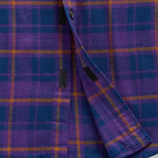 St. John's Bay Dexterity Mens Easy-on + Easy-off Long Sleeve Adaptive Classic Fit Flannel Shirt