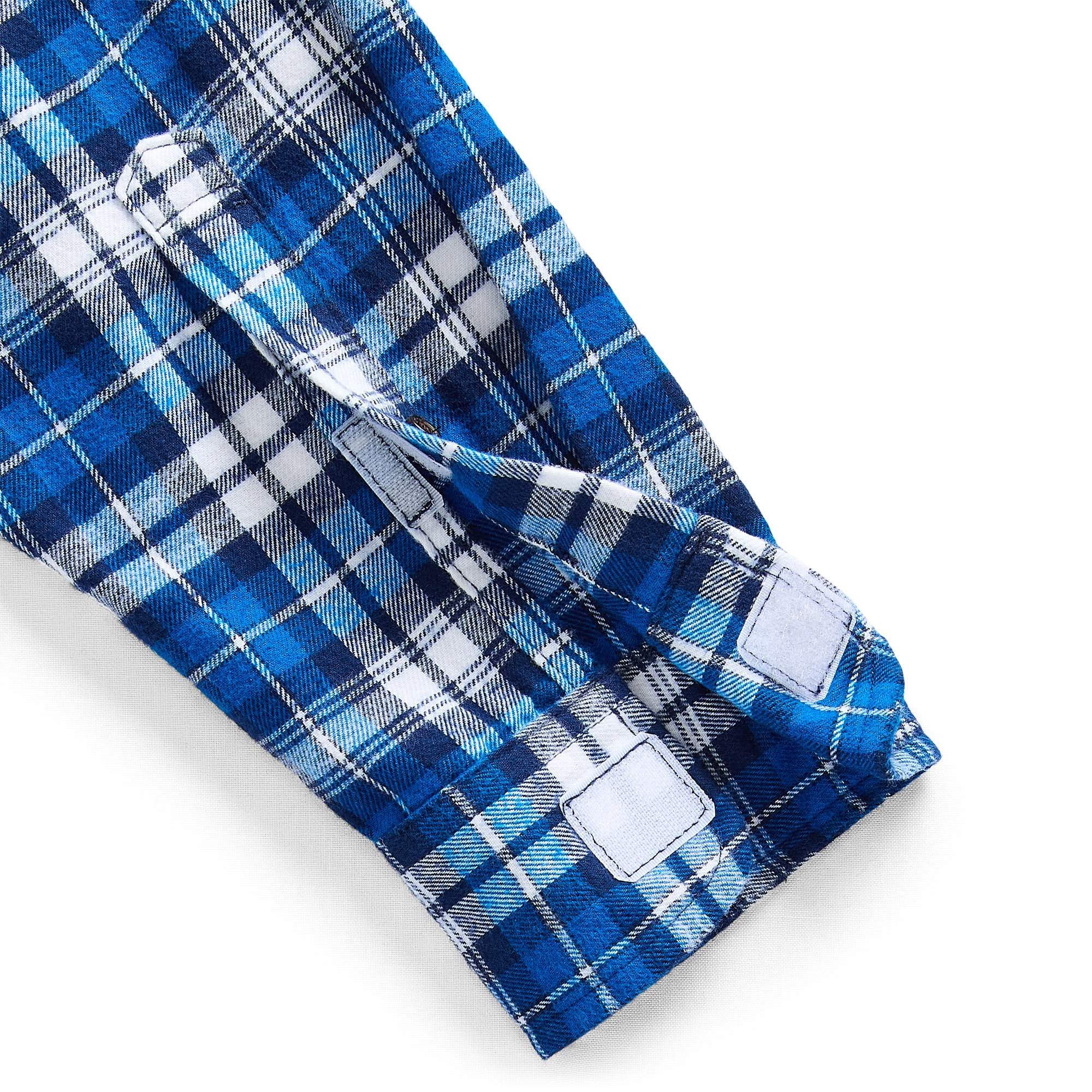 St. John's Bay Seated Mens Easy-on + Easy-off Wear Long Sleeve Adaptive Classic Fit Big and Tall Flannel Shirt