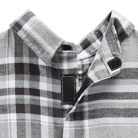 St. John's Bay Seated Mens Easy-on + Easy-off Seated Wear Long Sleeve Adaptive Classic Fit Big and Tall Flannel Shirt
