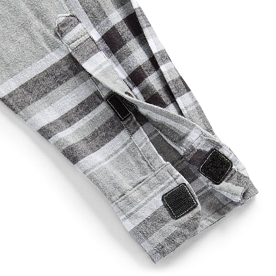 St. John's Bay Seated Mens Easy-on + Easy-off Seated Wear Long Sleeve Adaptive Classic Fit Big and Tall Flannel Shirt