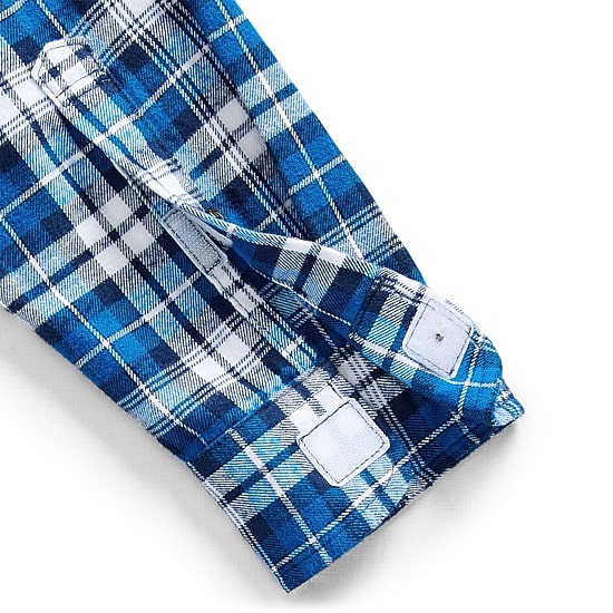 St. John's Bay Seated Mens Easy-on + Easy-off Seated Wear Long Sleeve Adaptive Classic Fit Flannel Shirt