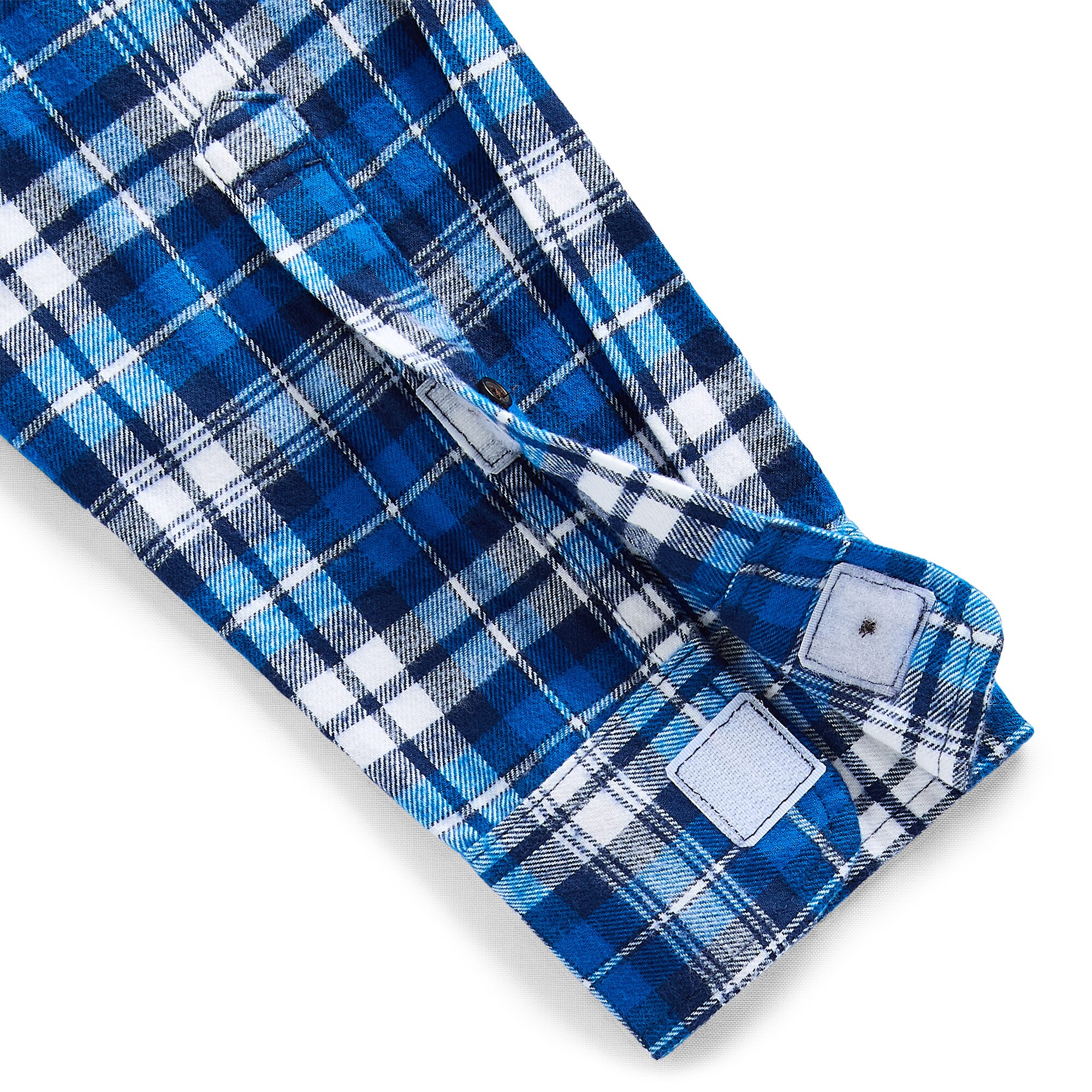 St. John's Bay Dexterity Mens Easy-on + Easy-off Long Sleeve Adaptive Classic Fit Flannel Shirt