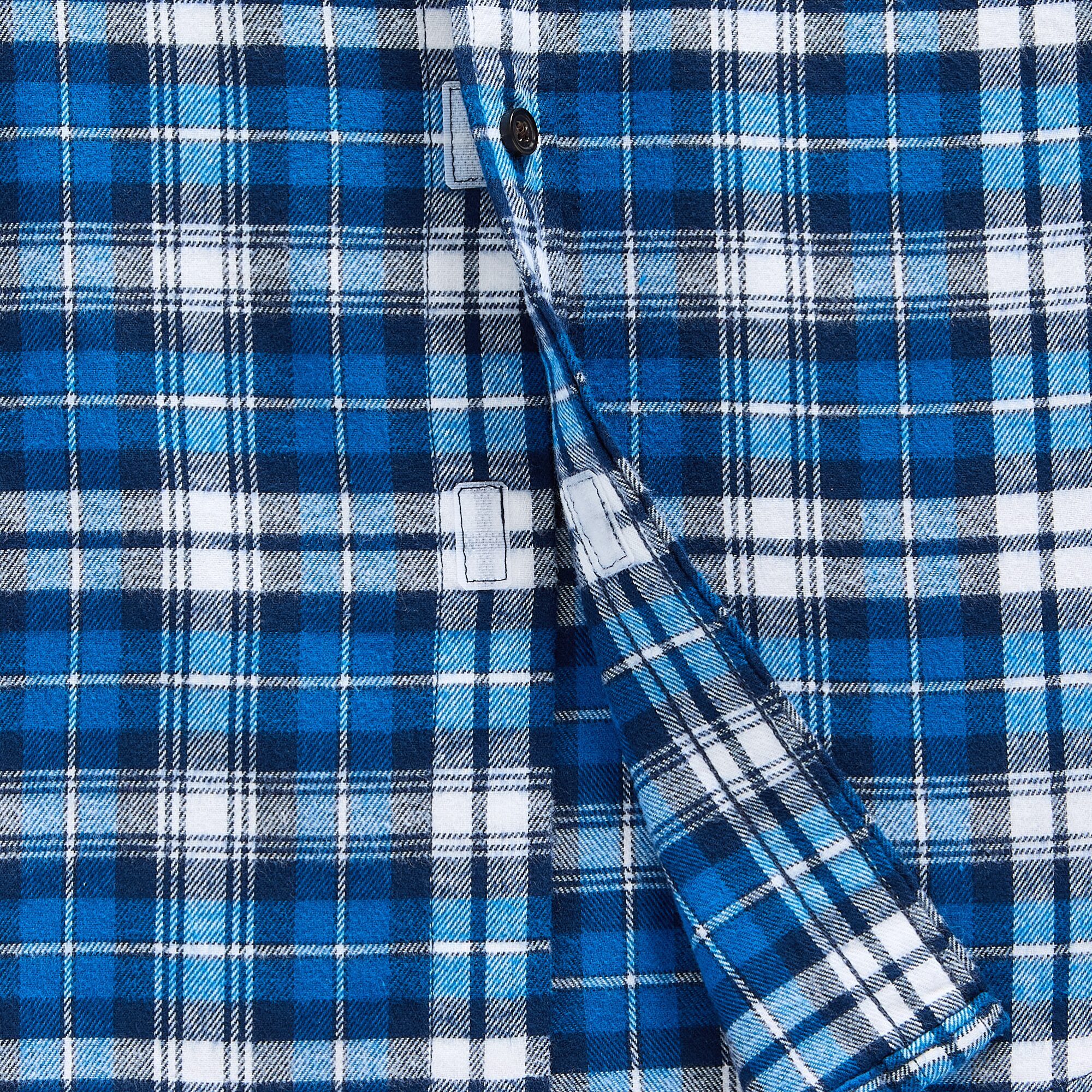 St. John's Bay Dexterity Mens Easy-on + Easy-off Long Sleeve Adaptive Classic Fit Flannel Shirt