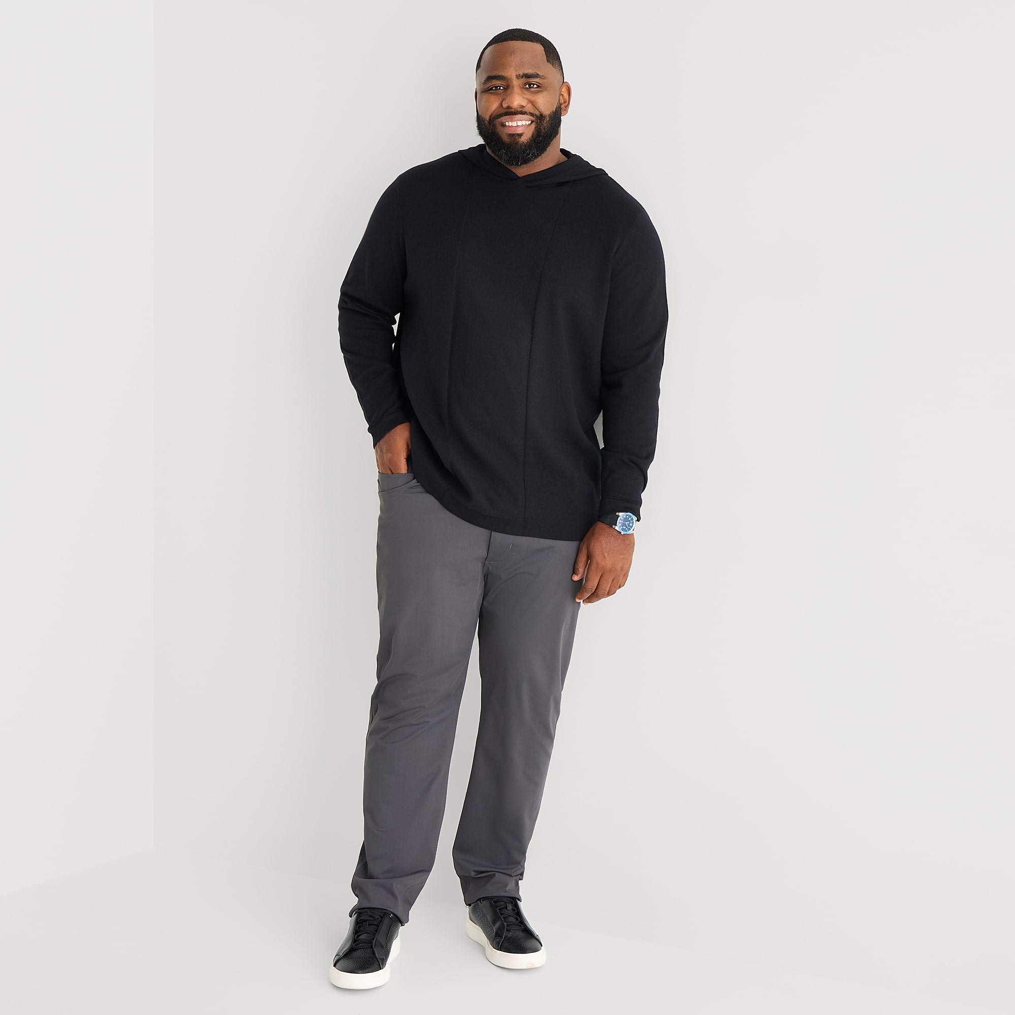Stylus Big and Tall Mens Hooded Long Sleeve Pullover Sweater