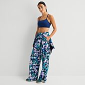 Xersion Womens Wide Leg Mid Rise Regular Fit Track Pant