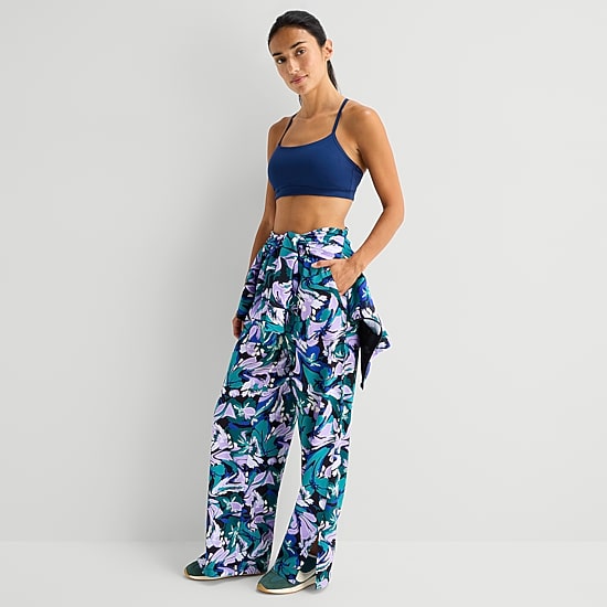 Xersion Womens Wide Leg Mid Rise Regular Fit Track Pant