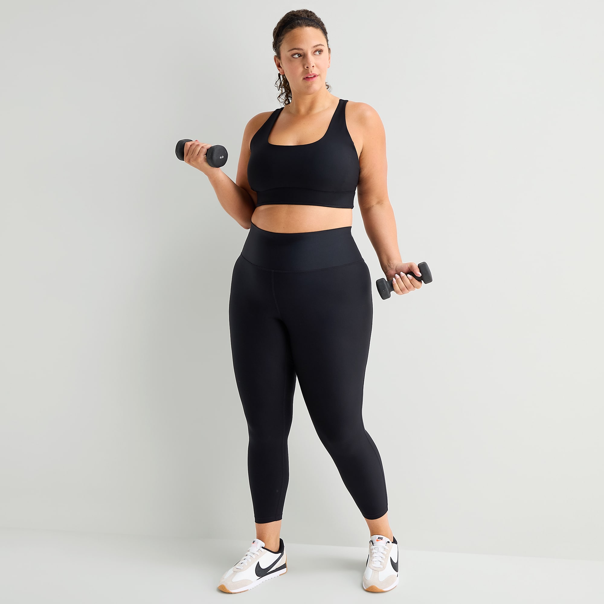 Xersion EverContour+ Womens Quick Dry High Rise 25" Plus 7/8 Ankle Legging