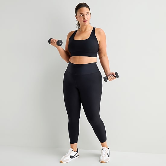Xersion EverContour+ Womens Quick Dry High Rise 25" Plus 7/8 Ankle Legging