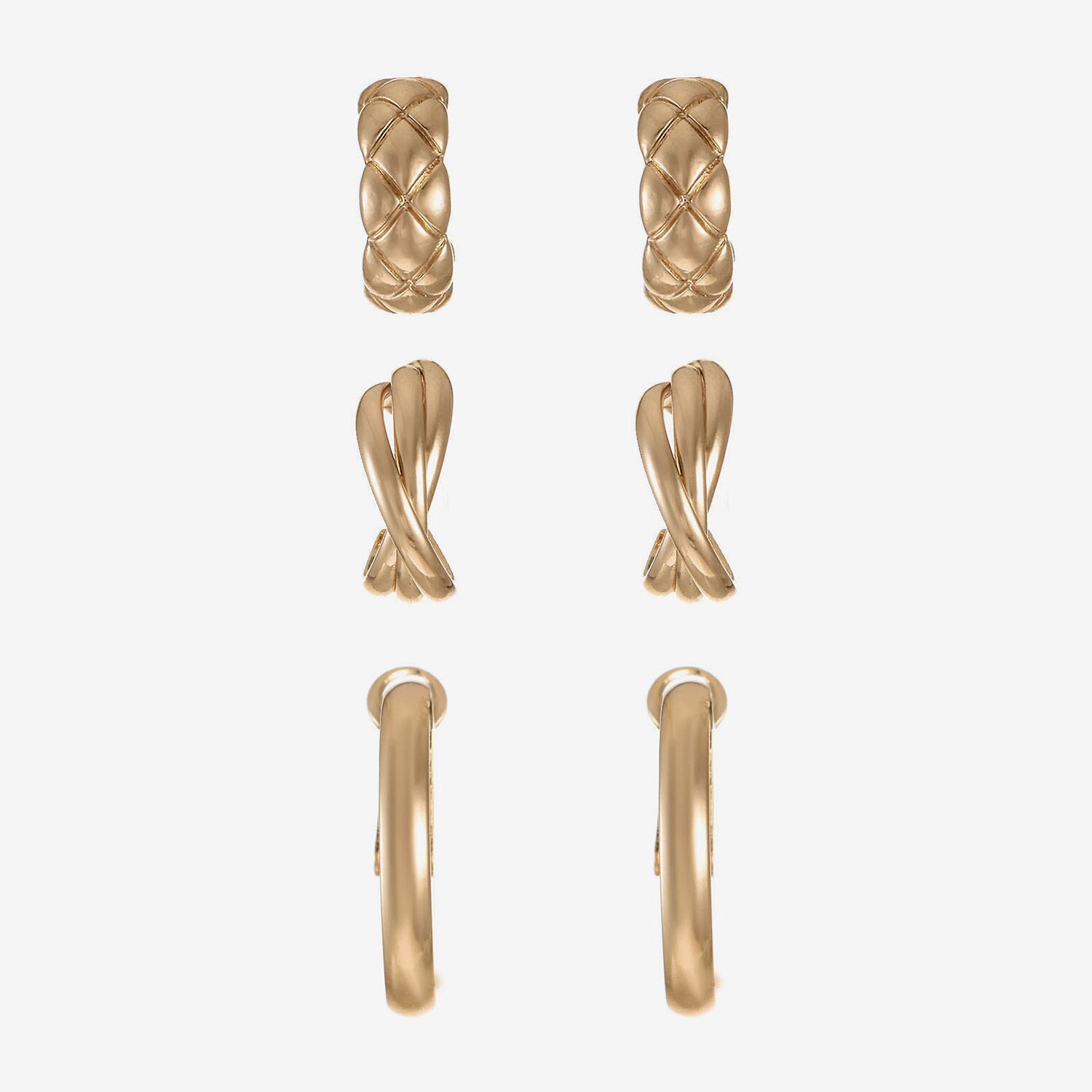 Liz Claiborne Womens Hypoallergenic 3 Pair Earring Set